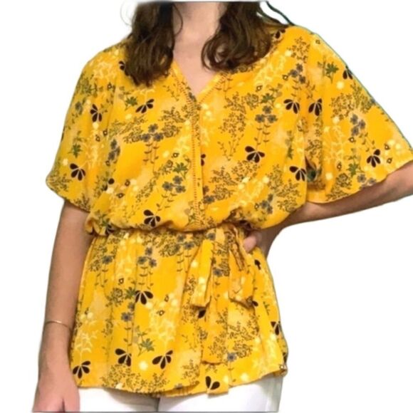 🎉Host pick🎉 Sienna sky faux wrap blouse - Picture 1 of 7